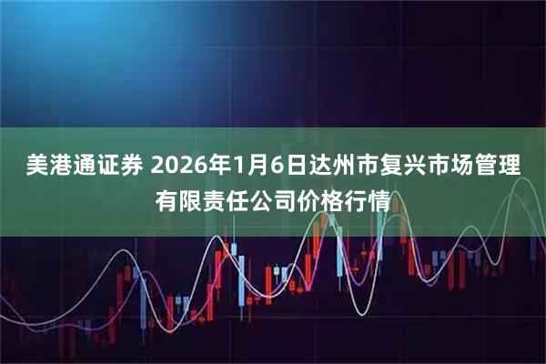 美港通证券 2026年1月6日达州市复兴市场管理有限责任公司价格行情